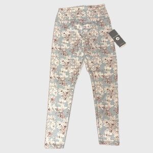 Blue/White Checkered Glyder Workout Leggings